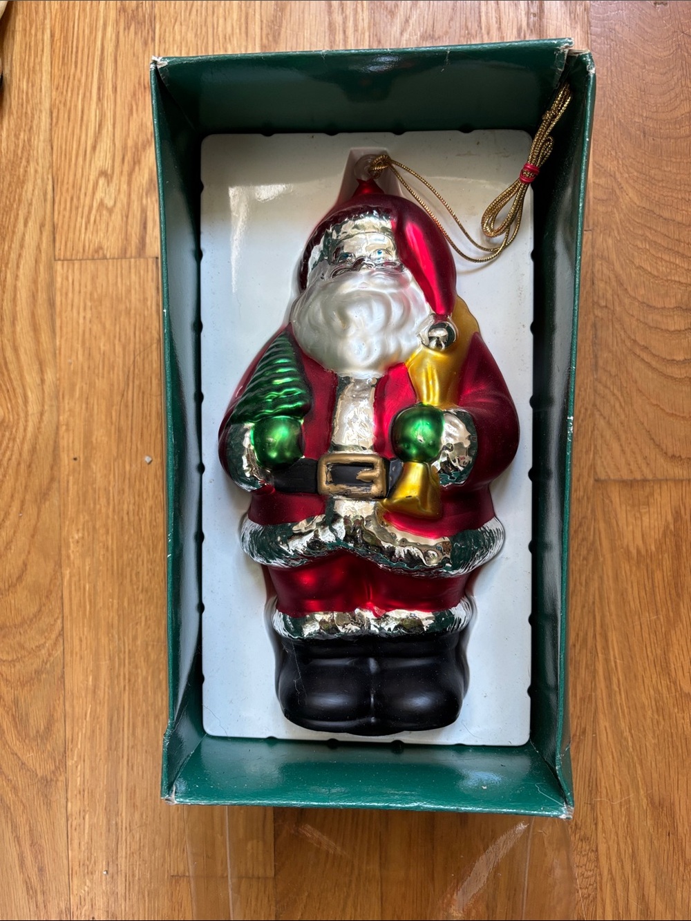 Festive Red Santa Claus Ornament - Holiday Home Decor